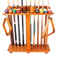 GSE Floor Stand Billiard Pool Cue Racks Only, Holds 10 Pool Cue Sticks, 2 Drink Holders, Billiard Ba
