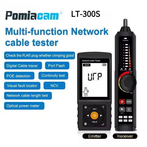 LT-300S Network Cable Tester LAN RVV Telephone Wire Tracker Tracer for UTP RJ45 RJ11 BNC Detector Re