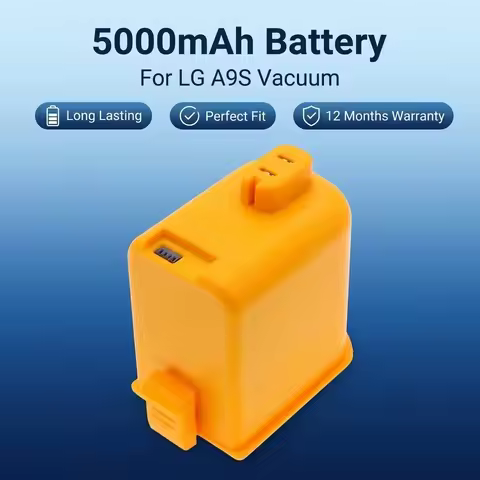 5000mAh Li-ion Battery Replacement For LG A9S LCD Cordless Vacuum Cleaner Compatible O9884TE O9884WE