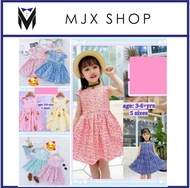 KID GIRL CASUAL FLOWER DREES/DRESS KANAK-KANAK BUNGA FLORAL COTTON GOOD QUALITY READY STOCK