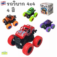 🚩 รถของเล่น รถวิบาก รถบิ๊กฟุต 4x4 ล้อใหญ่ หมุนได้ 360 องศา ใช้มือไถเล่น Big Wheel 4X4 Big Foot ไม่ใช