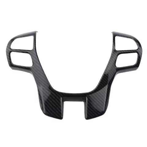 AB59-Carbon Fiber Steering Wheel Cover Trim Frame Decorator Sticker Car Accessories For Ford Ranger 