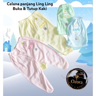 Ling Ling baby trousers, open and close legs, contents 6 pcs, mix colors