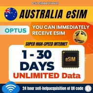 【CSL】Australia eSIM 5G 1-30 Days High Speed Unlimited Data Travel Australia SIM Card