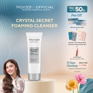 Wardah Crystal Secret NMF Amino + AHA PHA Foaming Cleanser 100ml – Gentle & Brightening|Raya GlowFre