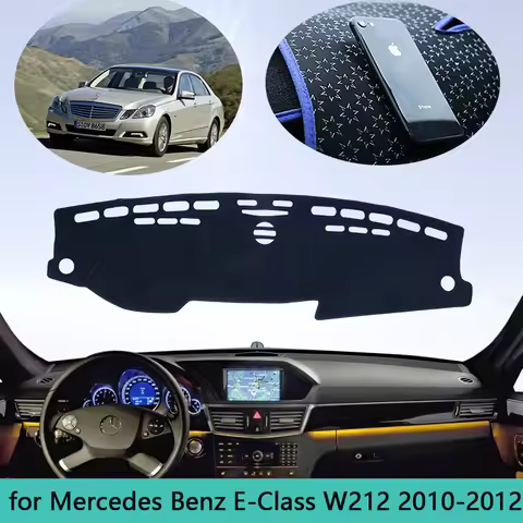 For Mercedes Benz E-Class W212 Dashboard Mat Cover Sunshade Dashmat Carpet Car Accessories E-Klasse 