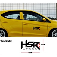 HSR sticker, HSR car door sticker, HSR car sticker