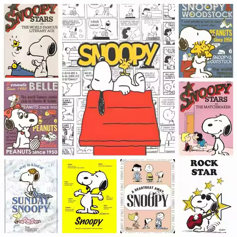 New Diy Diamond Painting Kits Anime Snoopy Cute Comic Peanuts Dog Picture Crafts 5D DIY Art Mosaic H