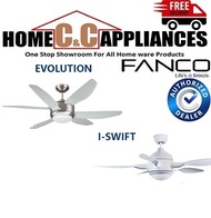 Fanco Evolution 52 Ceiling Fan | I-Swift 50 | Ceiling Fan | Remote Control | LED Light Kit |