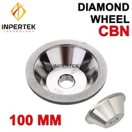 Batu Gerinda 4 Inch Mangkok Diamond Grinding Wheel 100mm Asah Carbide Surface Endmill Bor