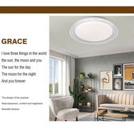 EILON โคมไฟเพดาน LED ปรับแสงได้ ขนาด 36W Gela-530 (พร้อมรีโมท) สีขาว