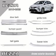 Vemart Perodua bezza chrome stainless steel car accessories 2016-2023 bezza facelift