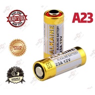 WSS (1PCS) A23 Battery Supercell Super Heavy Duty A23 Akaline Battery  Ready Stock Ship From IPOH
