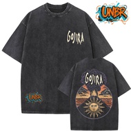 UNBR Washed Vintage Metal Band Gojira Magma Music Album Graphic T