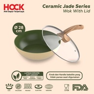 Hock wok Pan 28 cm Ceramic Jade Series induction frying Pan