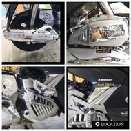 Chrome-plated AB 2016-2019 car cover, ab 16 radiator cover, ab 16 exhaust cover, ab16 rear port, ab 