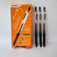 Zebra Kokoro 0.5 Gel Pen Kokoro 0.5 Black Gel Pen (Dozen)