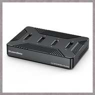 (KFVT) 4 Bay M2 SSD Box Type C USB3.2 10Gbps M.2 NVME SATA Ngff Dual Protocol Aluminum Alloy SSD Enc