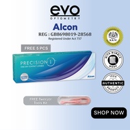 evo Alcon PRECISION 1 ONE-DAY Contact Lenses (30 pcs) + [FREE 5 pcs] + FREE Tweezer Tools Kit