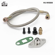Oil Feed Feeding Line Gasket Fitting Adapter Turbo Flange For Toyota Supra 1JZGTE 2JZGTE 1JZ/2JZ  HU