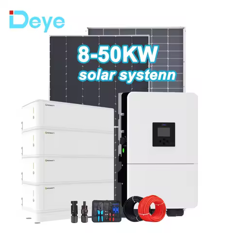 Hybrid Solar Power System 8KW 20KW 50KW EU Warehouse Home Solar Panel Kit for Energy Saving