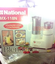 National Ori Blender MX118N Stainless Besar 510watt Kuat Asli &amp; Baru