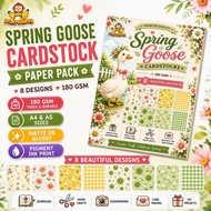 Spring Goose Cardstock Paper Pack | A4 & A5 | Glossy & Matte | Print Monkey