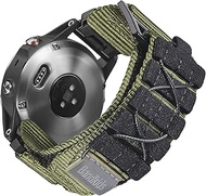 Bandkids Nylon Bands for Garmin Fenix 6/Fenix 7/Fenix 5,22mm Military Braided Solo Loop Designed Ban