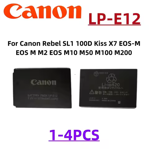 Original LP-E12 Battery 875mAh Batteries For Canon LPE12 EOS M EOS M10 EOS M50 EOS M100 100D Kiss X7