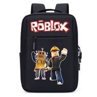 Roblox School Bag USB Charging Backpack Large Capacity Student School Bag Casual Backpack Anime Note