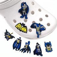 Stylish and Intimidating Cute Cartoon Batman Crocs Shoe Flowers and Shoe Buckles Accessories - Dazzl