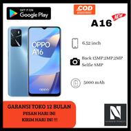 OPPO A16 RAM 6/128GB FULLSET  GARANSI 1 TAHUN