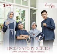 Sarimbit Keke Series Terbaru (Navy) | Gamis Dewasa | Gamis Anak | Koko Dewasa (Lengan Pendek) | Koko Anak | Satory Series| Keke Busana Muslim [BISA COD]