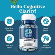 Nootropic Brain Memory Capsules | B6 B12 Folic Acid | Focus Clarity Supplement