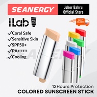 iLab Max-Spectrum Colored Sunscreen Stick SPF50+ PA+ Coral Safe Scuba Diving Freediving Snorkelling