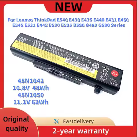 11.1V 62Wh 45N1042 45N1050 Laptop Battery For Lenovo ThinkPad G480 G580 Y480 E430 E431 E530 E440 E54