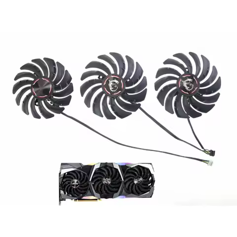 PLD09210B12HH PLD10010B12HH DC12V Graphics Card Fan for MSI RTX 2080 2080Ti 2080 2070 SUPER GAMING X