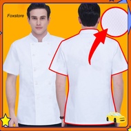 [Fx] Unisex Chef Uniform Formal Chef Work Clothes Breathable Chef Jacket for Kitchen Hotel Bakery Do