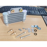 6 แถว ระบบระบายความร้อนน้ำมันเครื่องแบบสากล 100มล. อลูมิเนียม หม้อน้ำเครื่องยนต์มอเตอร์ไซค์ คุณภาพสู