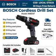 BOSCH  Brushless cordless drill High Torque Electric Drill | 18V Combi Drill Set | 2 Batteries | Loc