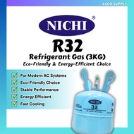 NICHI || R32 Refrigerant Gas || For Air Conditioning & Refrigeration Systems || 3kg