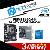 PWP ASUS PRIME B660M-K D4 mATX & INTEL CORE I5-12600K PROCESSOR