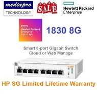 HPE 1830 8G Aruba Instant On Smart 8-port Gigabit Cloud - JL810A HP - 1830-8G Series - Local HP Life Time Warranty