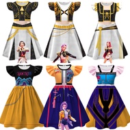 halloween costume kids halloween costume Pakaian kpop pemburu penyihir gadis Huntrix Lumi rumi Mila 