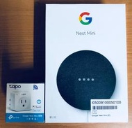 Google Nest mini智慧音箱二代+TP-Link Tapo P100 wifi智慧插座