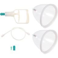 Ciieeo Vacuum Cupping Cup Hand Pump Set Breast Vacuum Cupping Buttock Lift Body Massage Cupping Set 