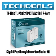 Tp-Link TL-PA9020P KIT AV2000 Powerline Starter Kit with AC Passthrough