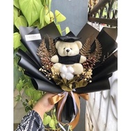 BUKET BONEKA WISUDA DAN BUNGA BUKET WISUDA COWOK BUKET WISUDA RUSTIC