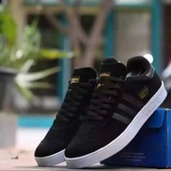 PUTIH HITAM Gazelle ADIDAS HAMBURG Shoes Black And White, Already Sewn Sole, Men's Shoes Casual School Shoes