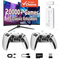 TV 4K Game Stick M15 Video Game Console 64G Built-in 20000 Games Retro Handheld Game Player With Wir